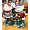 Image 1 : GROUP OF 3 CERAMIC GARDEN GNOME W/WATER BUCKETS -