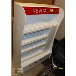 WHITE DISPLAY, 4 LEVELS WITH DIVIDERS