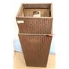 Image 1 : LOT OF 2 RATTAN STYLE PLANTERS