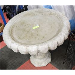 X-LARGE 2 PIECE CONCRETE BIRDBATH 22 X 28 WIDE
