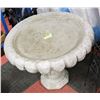 Image 1 : X-LARGE 2 PIECE CONCRETE BIRDBATH 22 X 28 WIDE