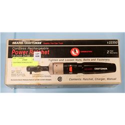 CRAFTSMAN CORDLESS RECHARGEABLE RATCHET