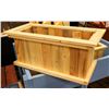 Image 1 : STAINED PINE PLANTER 35" X 16" X 16"