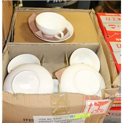 CASE OF CUP AND SAUCER SETS