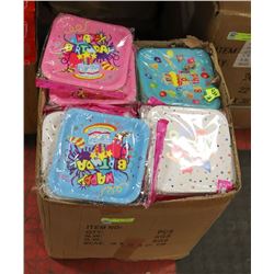 CASE OF HAPPY BIRTHDAY PLATES