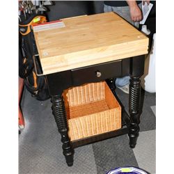 BUTCHER CLOCK STYLE KITCHEN CART
