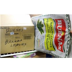 CASE OF FROZEN BANANA LEAVES