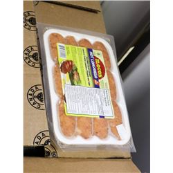 CASE OF UNCOOKED FROZEN CURED SAUSAGE