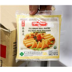 CASE OF FROZEN SPRINGROLL PASTRIES