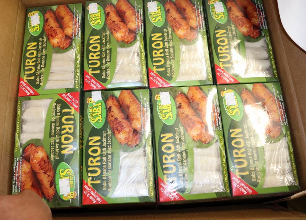 CASE OF FROZEN SABA BANANA ROLLS WITH JACKFRUIT