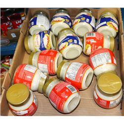 FLAT OF REAL MAYONAISE AND SANDWICH SPREAD