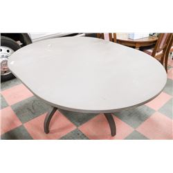 SOLID OAK TABLE, 54"X74.5"X30".