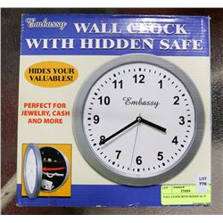 WALL CLOCK WITH HIDDEN SAFE
