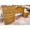 Image 1 : 3PC QUEEN BEDROOM SET INCL HEADBOARD, TALL BOY