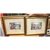 Image 1 : PAIR OF LARGE LITHOGRAPHS BY LAREN C