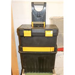 2 COMPARTMENT TOOL BOX ON WHEELS