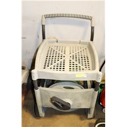 WATER HOSE CART WITH 100' RUBBER HOSE