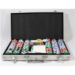BOX OF POKER CHIPS