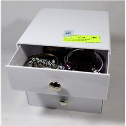 3 DRAWER MINI STORAGE WITH JEWELLERY CONTENTS