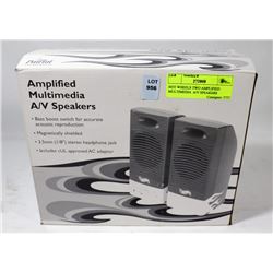 HOT WHEELS TWO AMPLIFIED MULTIMEDIA  A/V SPEAKERS