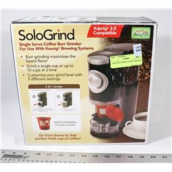 NEW SOLO GRIND COFFEE GRINDER