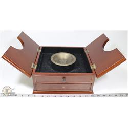 TEMPLAR CEREMONIAL WOODEN BOX WITH COVER