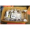 Image 1 : BOX OF BATHROOM ACCESSORY ORGANIZERS