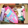 Image 1 : LARGE FLAT OF BARBIES, KEN & MONSTER HIGH DOLLS,