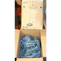 16' ROUND POOL COVER, NEW POOL PUMP AND FILTER