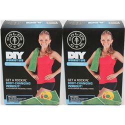 LOT OF TWO(2) NEW! GOLD GYMS DIY WORKOUT DVD
