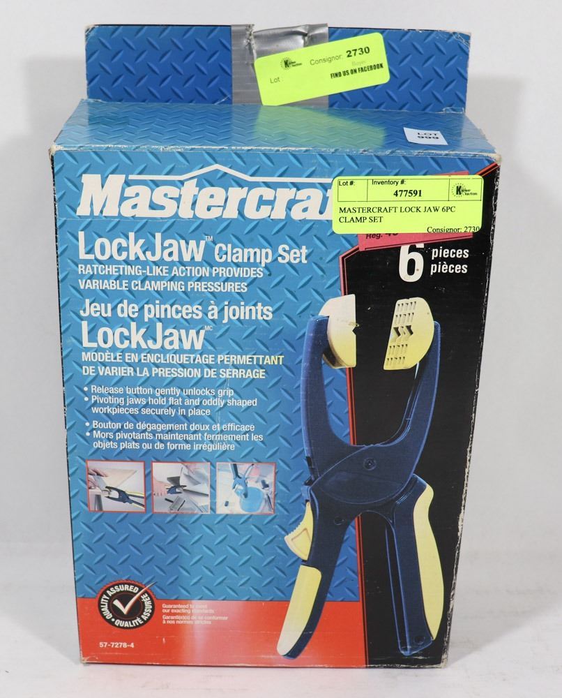 Mastercraft Spring Clamp MASTERCRAFT LOCK JAW 6PC CLAMP SET