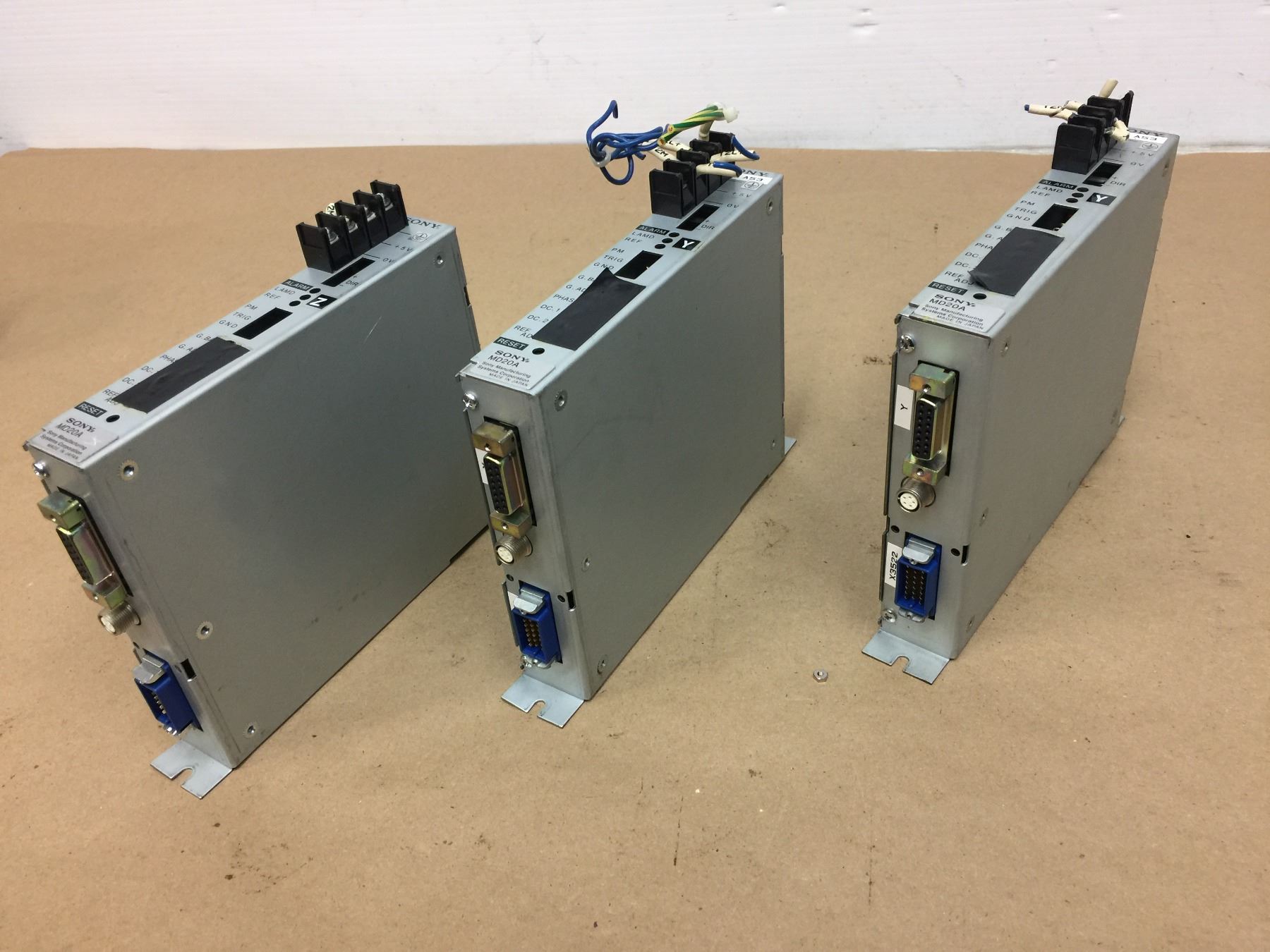 (3) Sony MD20A Position Control Modules - BTM Industrial