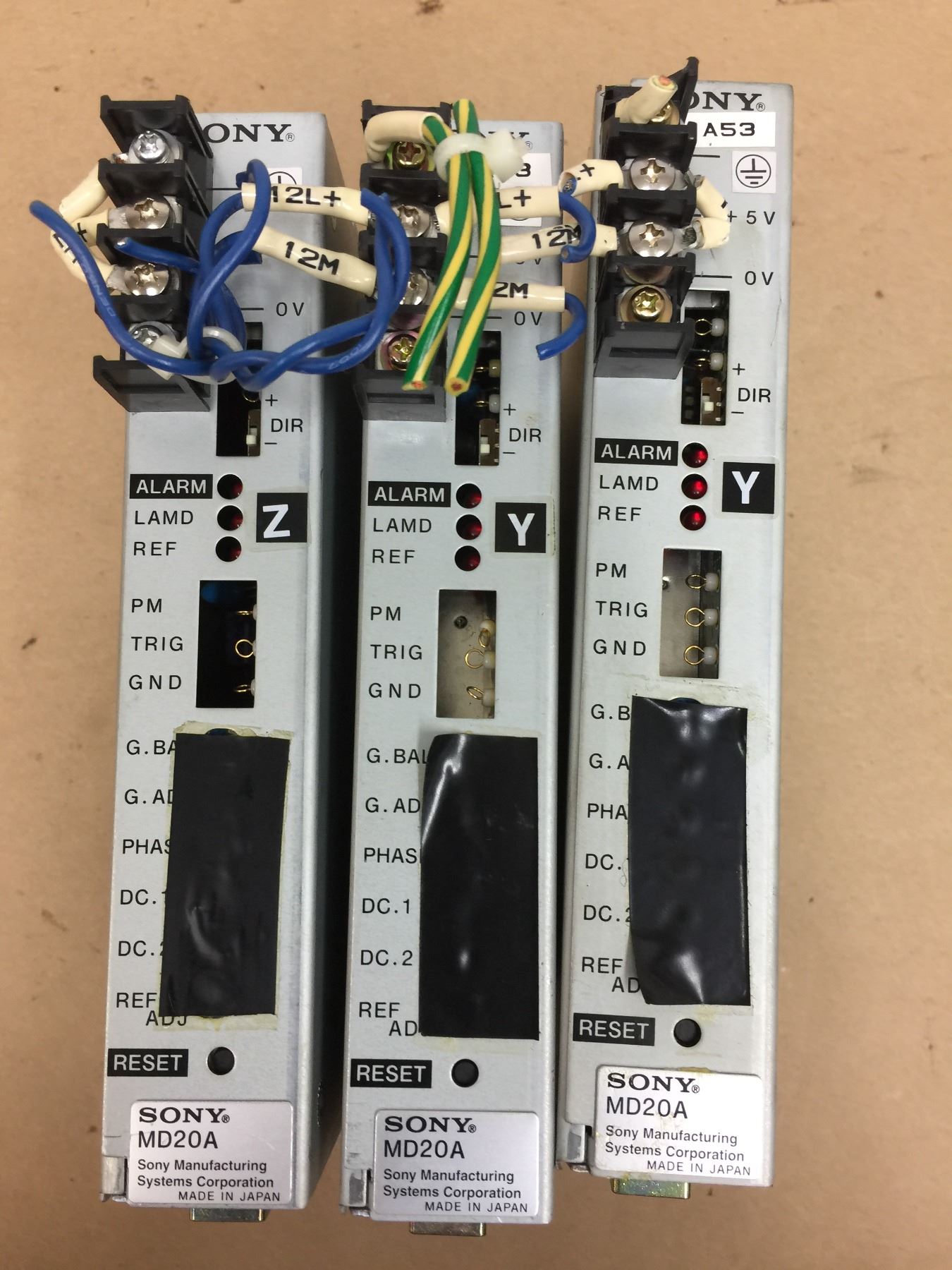 (3) Sony MD20A Position Control Modules - BTM Industrial