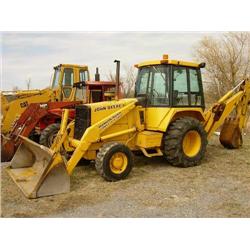 1985 John Deere 410B Turbo Backhoe, SN 2203037
