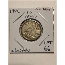 1946 Silver Canada Dime .0600 ASW