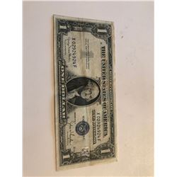 1935 D Series 1 Dollar Silver Certificate Note AU  High Grade