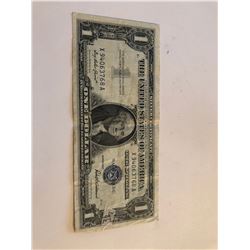 1957 Series 1 Dollar Silver Certificate Note XF  High Grade