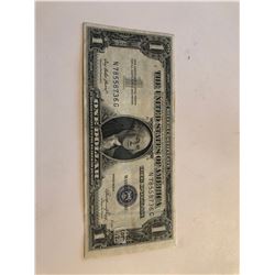 1935 E Series 1 Dollar Silver Certificate Note AU  High Grade