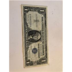 1957 A Series 1 Dollar Silver Certificate Note AU  High Grade