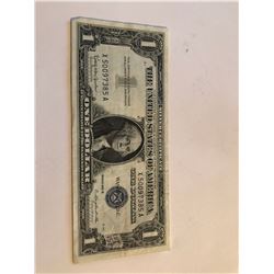1957 B Series 1 Dollar Silver Certificate Note AU  High Grade