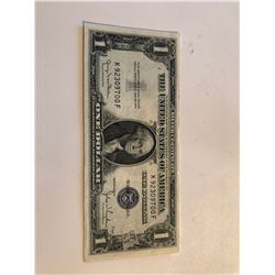 Rare 1935 D Series 1 Dollar Silver Certificate Note UNC  High Grade