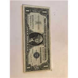 1957 B Series 1 Dollar Silver Certificate Note AU  High Grade