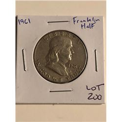 1961 Franklin Silver Half Dollar