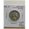 Image 1 : 1956 D Silver Washington Quarter Nice Early US Coin