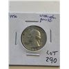 Image 1 : 1956 P Silver Washington Quarter Nice Early US Coin