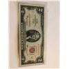 Image 1 : 1963 RED SEAL 2 Dollar Bill Nice Early US Note