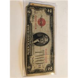 1928 D Series RED SEAL 2 Dollar Bill Nice Early US Note