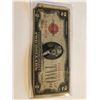 Image 1 : 1928 D Series RED SEAL 2 Dollar Bill Nice Early US Note