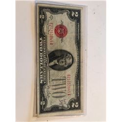1928 G Series RED SEAL 2 Dollar Bill XF High Grade Note