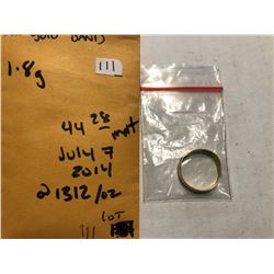 14K Gold Vintage Wedding Band 1.8 Grams